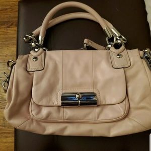 Coach Kristin Pink Leather Front Pocket  Shoulder